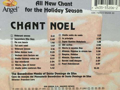 CD - Benedictine Monks Of Santo Domingo De Silos - Chant Noel