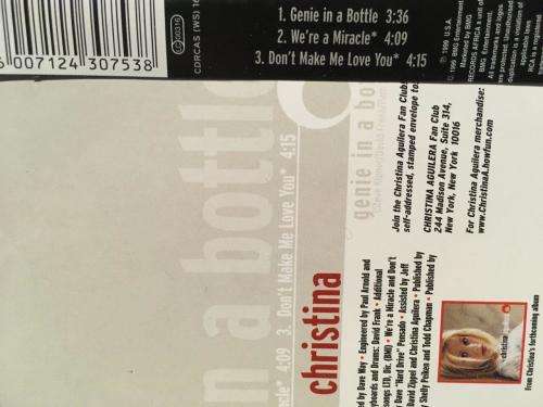 CD - Christina Aguilera - Genie In A Bottle (Single)