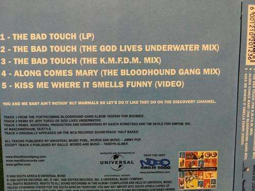 CD - Bloodhound Gang - The Bad Touch (Single)