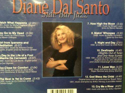 CD - Diane Dal Santo - Side Bar Jazz (New Sealed)