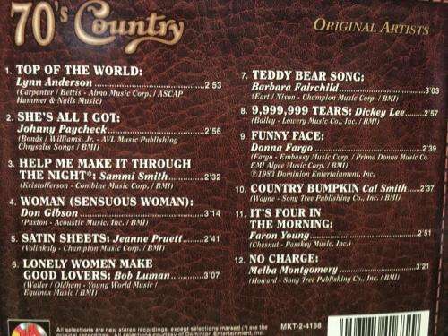 CD - 70`s Country