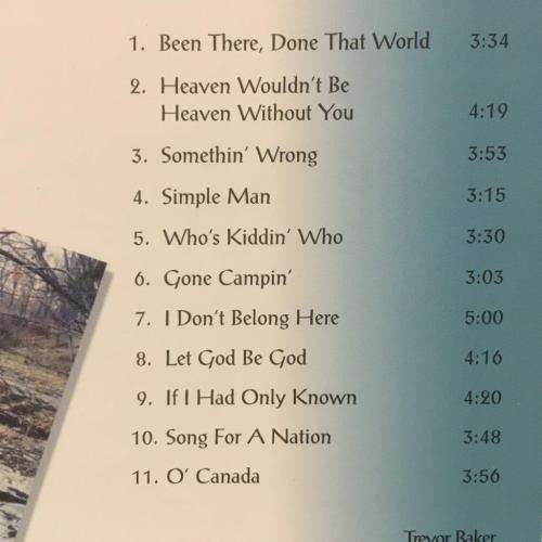 CD - Trevor Baker - Simple Man