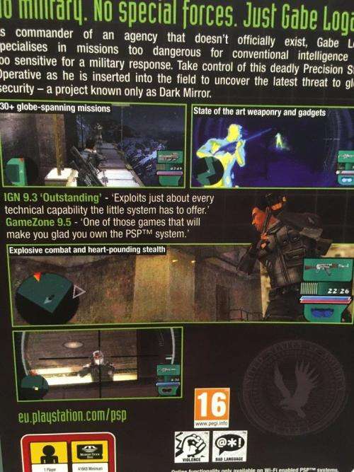 PSP - Syphon Filter - Dark Mirror - PSP Essentials