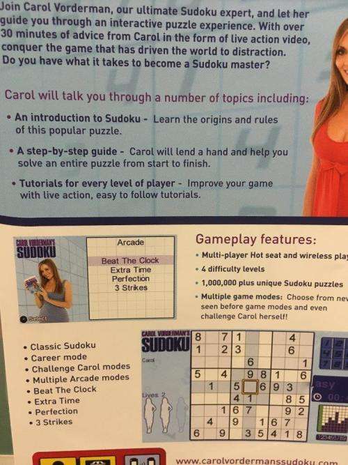 PSP - Carol Vorderman`s Sudoku