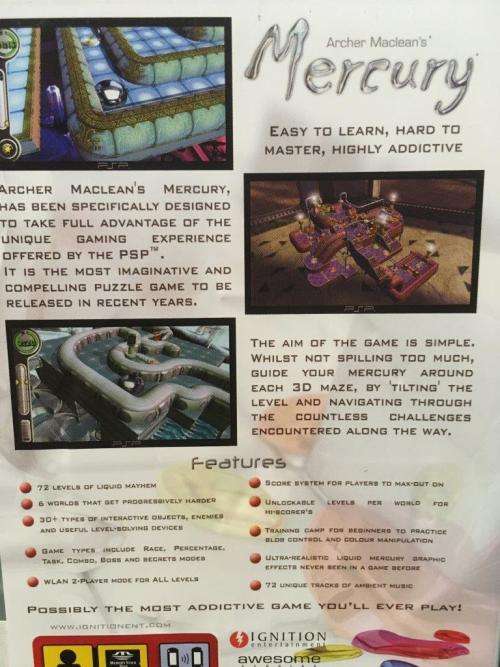 PSP - Archer Maclean`s Mercury