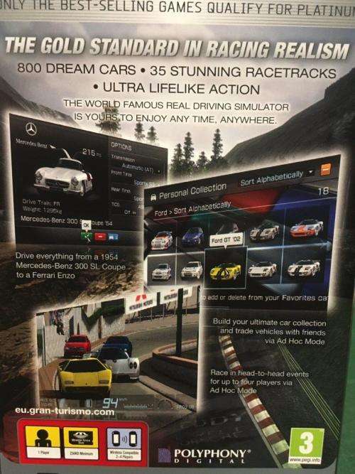 PSP - Gran Turismo - The Real Driving Simulator Platinum