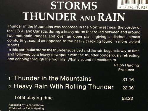 CD - Storms - Thunder and Rain
