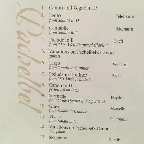 CD - Lifescapes - Pachebel