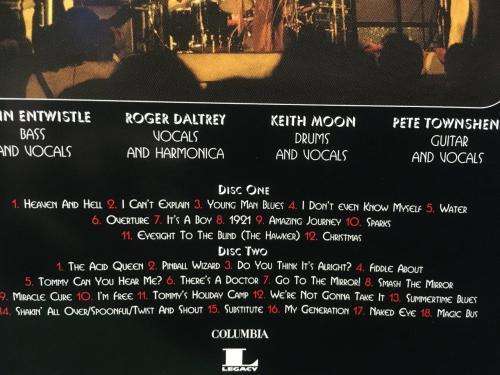 CD - The Who - Live At The Isle Of Wight Festival 1970 (2cd)