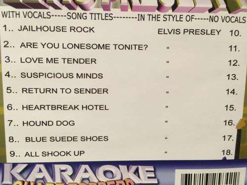 CD - Karaoke Chart Toppers Elvis Presley
