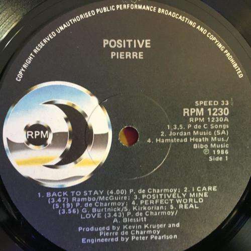 LP - Pierre de Charmoy - Positive