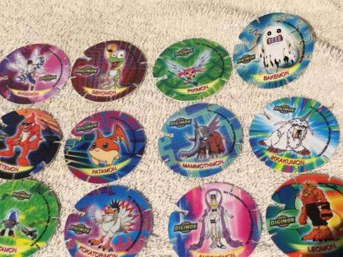 Joblot  34 Digimon tazos from 1998 as new