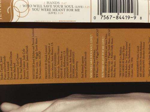 CD - Jewel - Hands (Single)