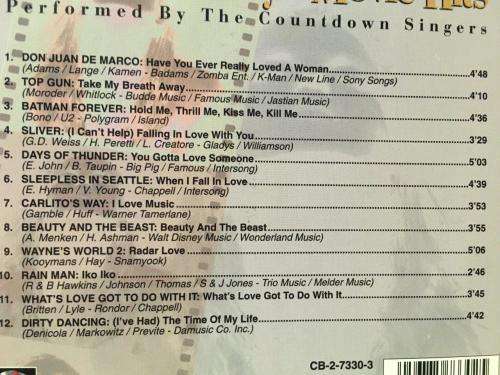 CD - Today`s Movie Hits - The Best Of Disc 3