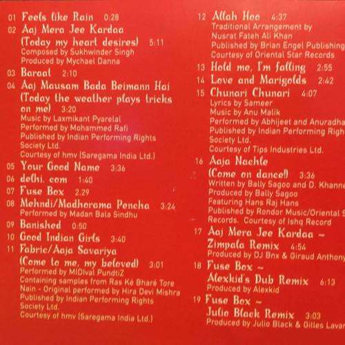 CD - Monsoon Wedding - Original Music by Mychael Danna