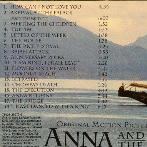 CD - Anna And The King - Orignal Motion Picture Soundtrack