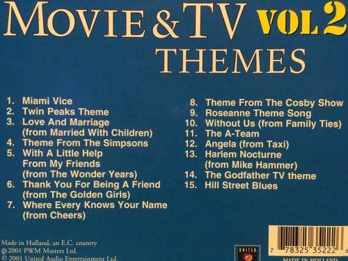 CD - Movie & TV Themes Vol 2