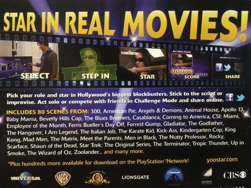 PS3 - Yoostar 2 In The Movies (Playstation Eye Required)