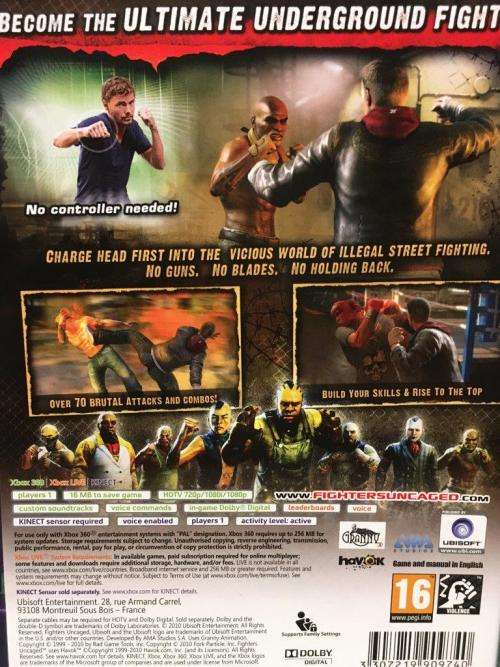 Xbox 360 - Fighters Uncaged (Requires Kinect Sensor)
