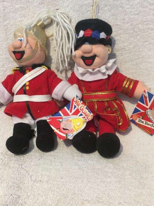 Collectable Mr Beefy  & Mr Guard Soft Toy Souvenir Concepts Glasgow +-25cm