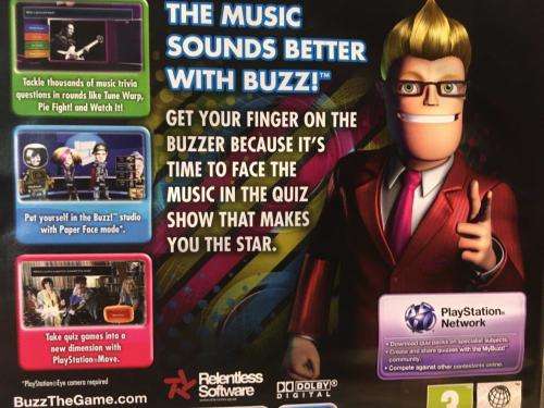 PS3 - Official Sony Buzz Wired Controllers + The Ultimate Music Quiz