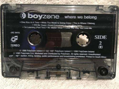 Cassette - Boyzone - Where We Belong (Cassette & Case No Inlay)