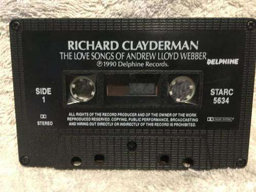 Cassette - Richard Clayderman - The Love Songs Of Andrew Lloyd Webber (Cassette & Case No Inlay)