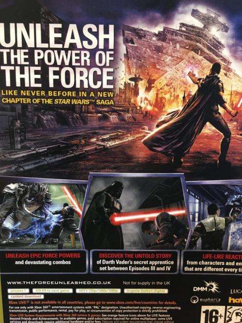 Xbox 360 - Star Wars The Force Unleashed