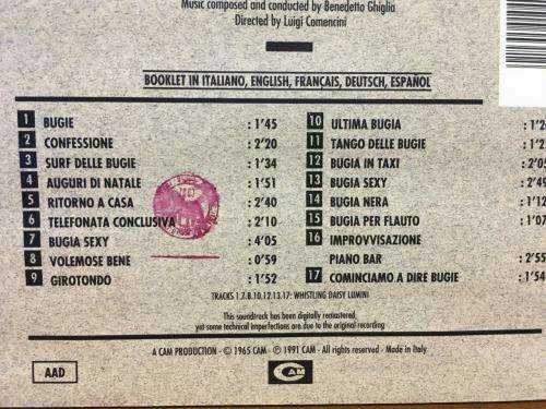 CD - La Bugiarda - Benedetto Ghiglia