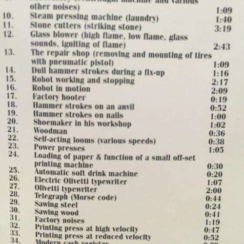 CD - Sound Effects - Volume 4 - Sounds From The Workplace
