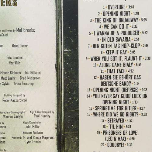 CD - The Producers - Original Broadwat Cast Recording