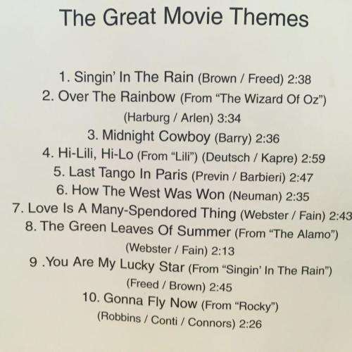 CD - The Great Movie Themes