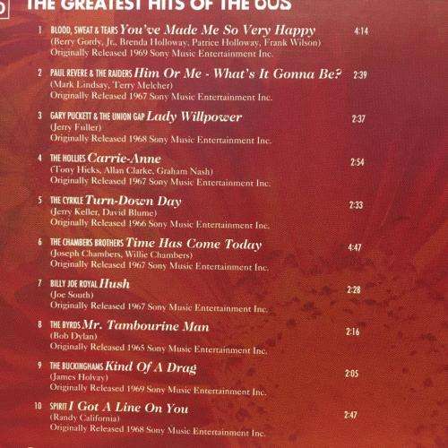 CD - Greatest Hits Of The Sixties 60`s