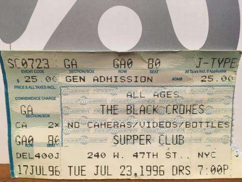 CD - The Black Crowes - Three Snakes and One Charm with Concert Ticket Stub(Promo Cd)