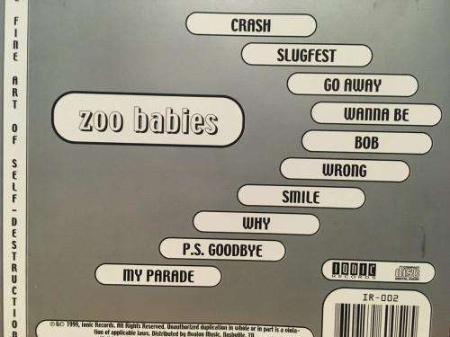 CD - Zoo Babies - The Fine Art Of Self Destruction