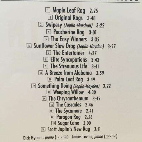 CD - Scott Joplin - Greatest Hits