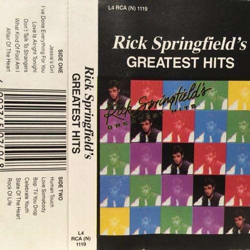 Cassette - Rick Springfield - Greatest Hits