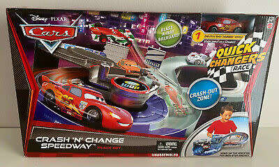 Disney Pixar Cars Lightning McQueen - Quick Change Race set - Mattel