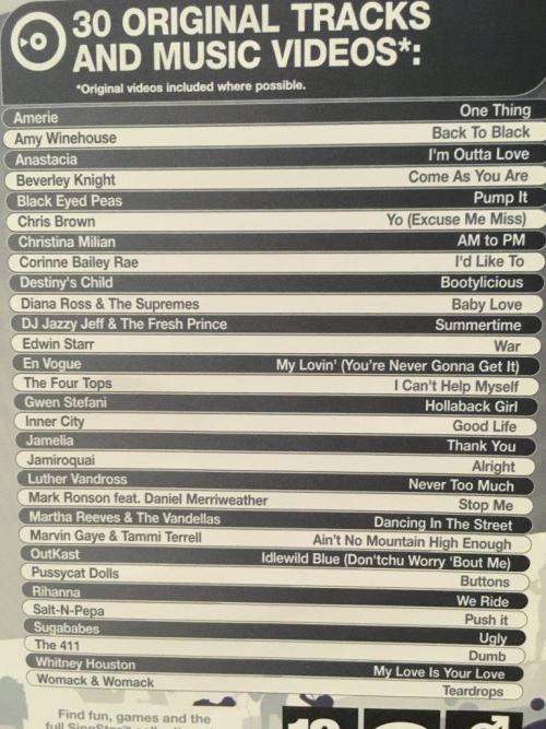 PS2 - Singstar R&B