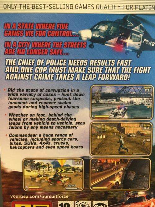 PSP - Pursuit Force - Platinum