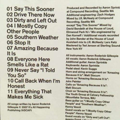 CD - The Almost - Southern Weather