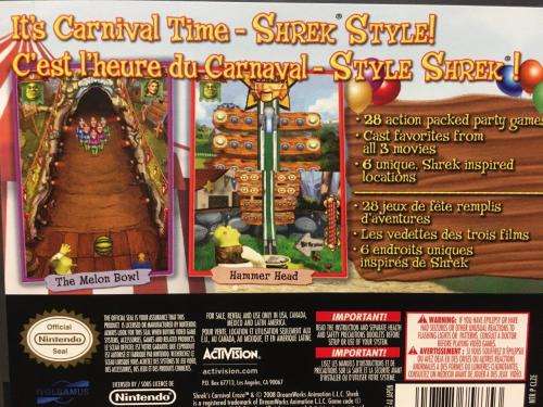 Nintendo DS - Shrek`s Carnival Craze Party Games