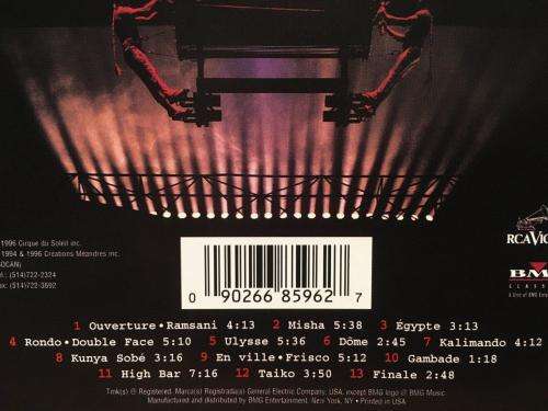 CD - Cirque Du Soleil - Mystere Live In Las Vegas