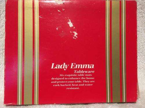Vintage Lady Emma Tablemats x 6 (boxed) See pictures for individual mat`s