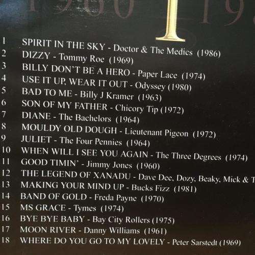 CD - 30 Years Of Number 1 Hit Singles 1960 - 1989