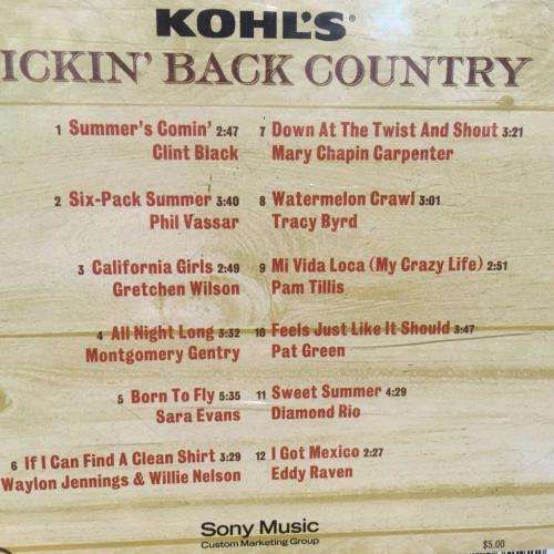 CD - Kohl`s Kickin` Back Country (New Sealed)