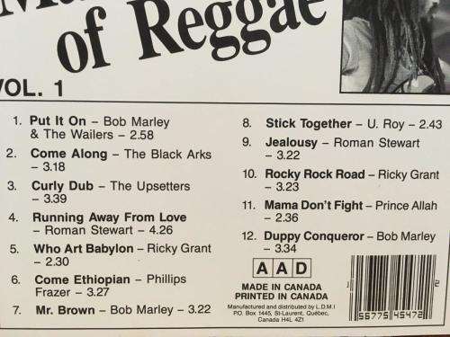 CD - Masters of Reggae Vol.1