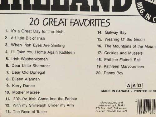 CD - All The Best from Ireland