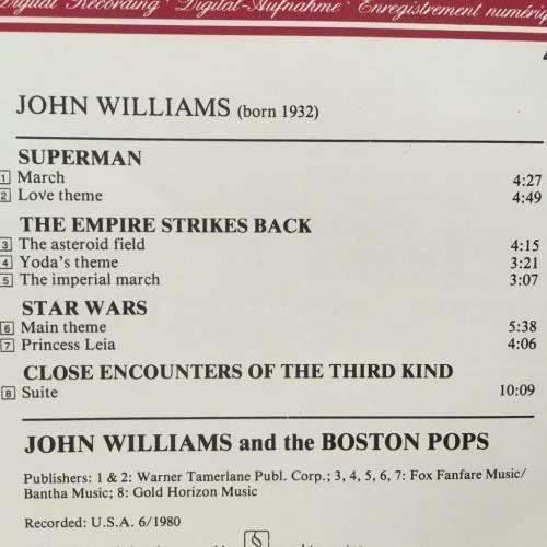 CD - Boston Pops - Pops In Space - John Williams