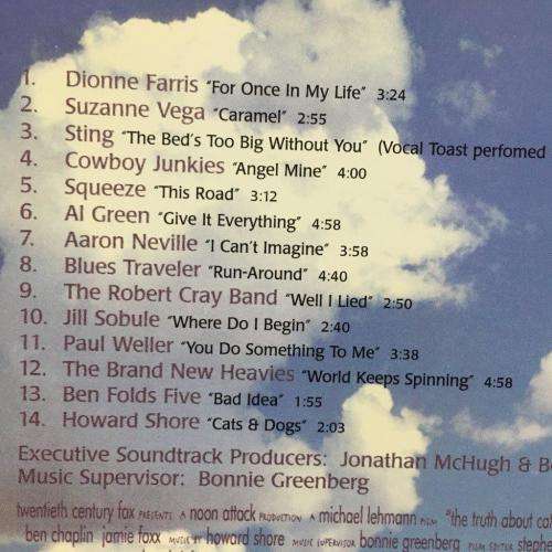 CD - The Truth About Cats & Dogs - Original Motion Picture Soundtrack